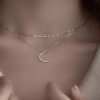 crescent-moon-and-twisted-bevelled-chain-double-layer-pendant-necklace-rising shine-jewellery-jewelry-and-gifts-for-women-girls-present-gift-3