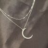 crescent-moon-twisted-bevelled-chain-double-layer-pendant-necklace-rising shine-jewellery-jewelry-and-gifts-for-women-girls-present-gift-xmas