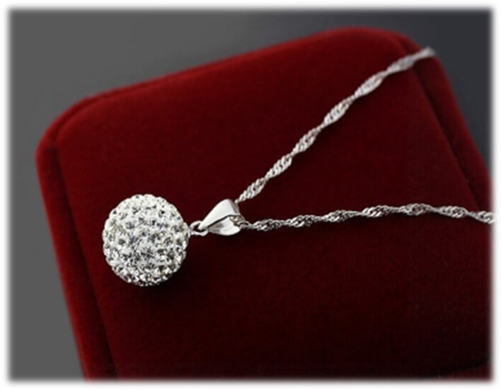 crystal-sparkle-silver-ball-pendant-necklace-rising shine-jewellery-jewelry-and-gifts -for-women-girls-present-gift-1