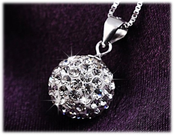 crystal-sparkle-silver-ball-pendant-necklace-rising shine-jewellery-jewelry-and-gifts -for-women-girls-present-gift-3