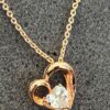 heart n heart diamantes pendant necklace rising shine jewellery jewelry gifts women girls present gift valentines