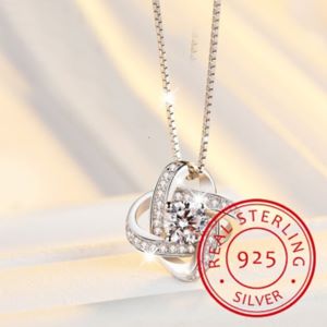 love knot pendant necklace rising shine jewellery jewelry gifts women girls present gift xmas valentines 1