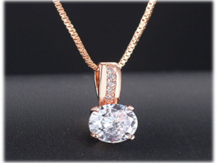 petite round crystal diamantes pendant necklace rising shine jewellery jewelry gifts women girls present gift valentines 3