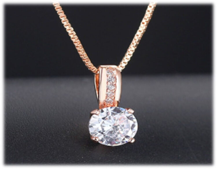 petite round crystal diamantes pendant necklace rising shine jewellery jewelry gifts women girls present gift valentines 3