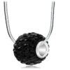 torus-tire-shape-black-rhinestones-pendant-necklace-rising shine-jewellery-jewelry-gift-girl-present