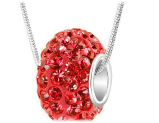 torus-tire-shape-red-rhinestones-pendant-necklace-rising shine-jewellery-jewelry-gift-girl-present