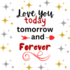 Love- Love You Today - Stars Card